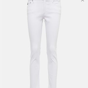 AG Jeans The Prima Mid-Rise Cigarette Jean in White!